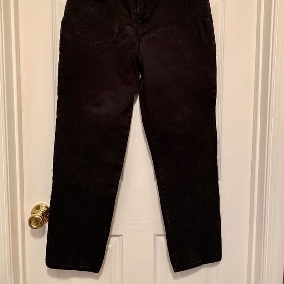 Black Gloria Vanderbilt Jeans Size 10 Short - Picture 2 of 6
